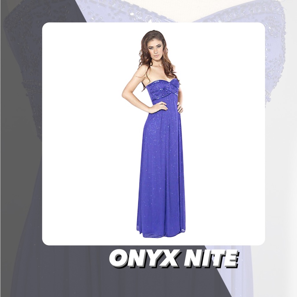 EUC Onyx Nite Sweetheart Neckline Formal Dress